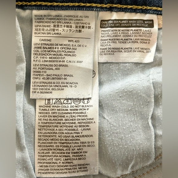 Levis 505 Jeans Womens Size 12 Long W31 L34 Regular Fit Straight Leg - Picture 10 of 11